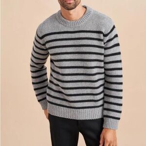 La Ligne Mr Marin Sweater Striped Gray Black